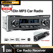 1 Din Car Radio MP3 Player Classic Car Retro Audio Stereo Support FM AUX EQ USB