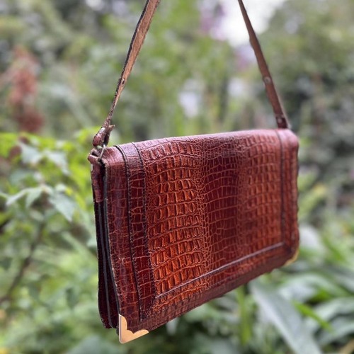 Vintage leather bag - leather,