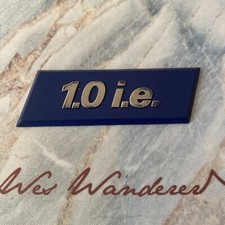 Fiat Uno 1.0 i.e. Plastic New Car Badge Emblem Sticker Original Genuine Rare