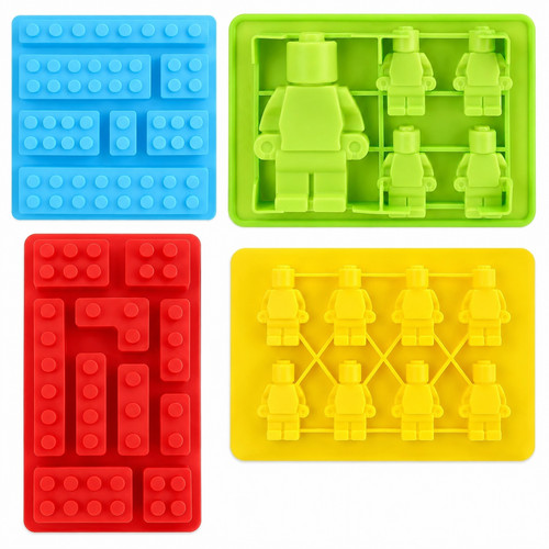 4pc silicone building - silicone, block