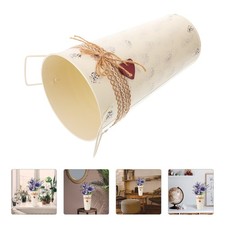 1pc Wrought Iron Flower Bucket Chic Gardening Plant Container Umbrella Bucket