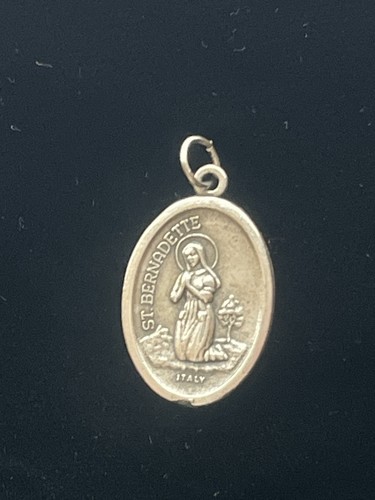 Vintage bernadette medal - st,