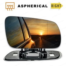 Right Driver side Wide Angle Wing mirror glass for VW Golf 4 1996-04 Heated