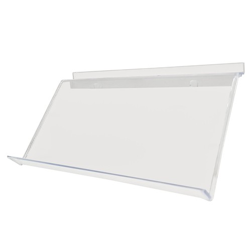 Slatwall sloping shelf - sloping, front