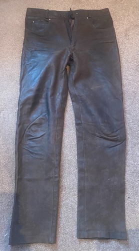 Ashy brown leather - leather, jeans