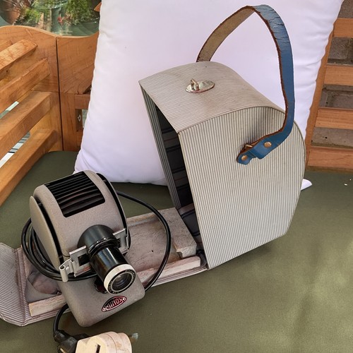 Slide projector with - slide, case