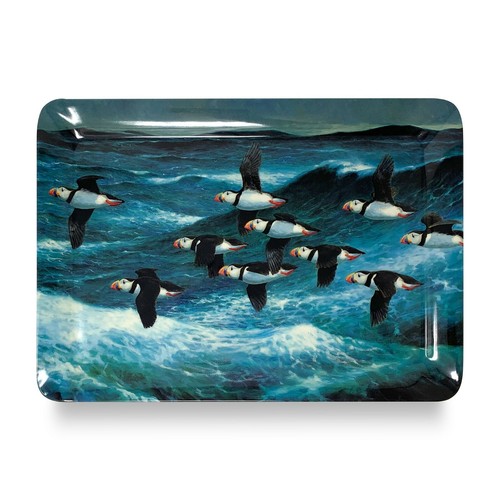 Puffins flight melamine - puffins,