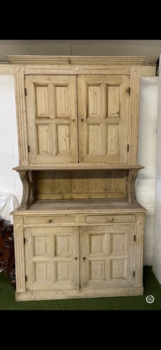 Dutch antique pine dresser - antique,