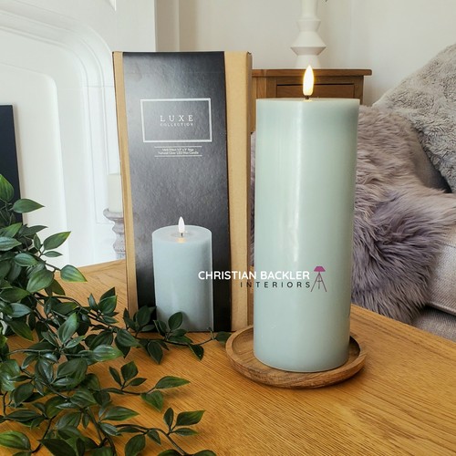 Large led pillar - candle, real