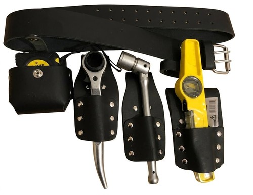 Scaffolding leather tool belt - leather,