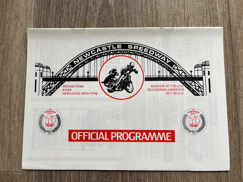 Newcastle speedway programme - newcastle,
