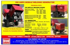 390Amps DIESEL WELDING