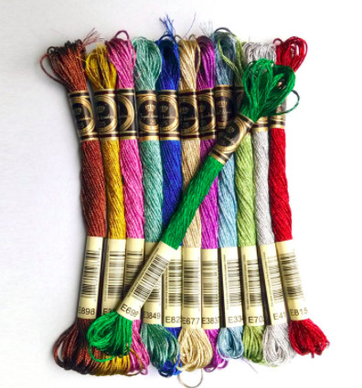 Metallic cross stitch - cross,