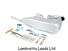 LAMBRETTA BGM PRO CLUBMAN V4.0 EXHAUST LATEST VERSION - NEW - FREE POST.