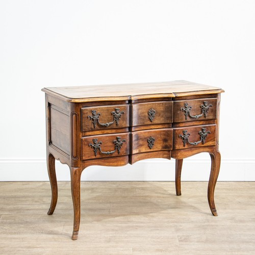 French walnut commode with - walnut,