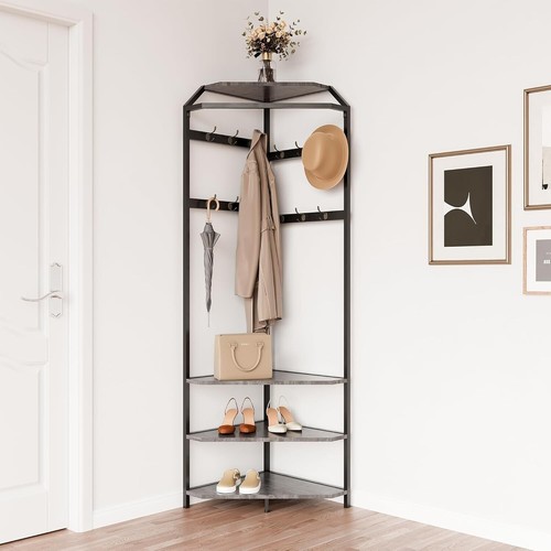 Corner coat rack free standing - coat,