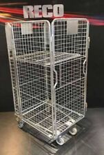 5 X REFURBISHED FOURSIDE MESH ROLL CONTAINER CAGE ROLLING PALLET TRUCK WAREHOUSE