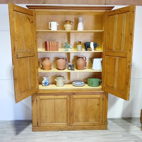 Antique pine larder - pine, cupboard
