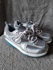 Skechers Shape Ups  Trainers Toning Shoes Silver Size 4.5 UK 37.5 EUR Ladies
