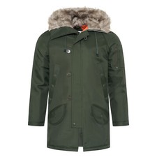 Army Parka Padded Achilles Winter Jacket N3B Hiking Camping Fishing Coat Olive