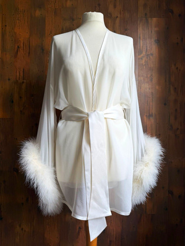 Diana silk and marabou - and,