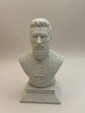Lionel Messi Player Bust Statue Number 10 Marble Effect  Sports Decor 3d Printed
