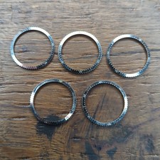 5 x 1960s Vintage Watch Bezels