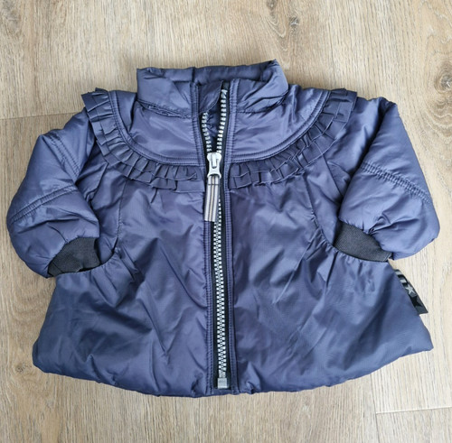 Girls coat with frills - with, hooded