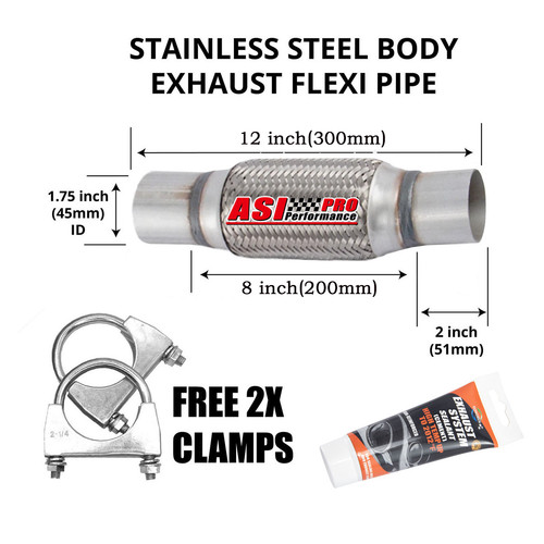 Clamp 45mm 300mm exhaust - clamp,