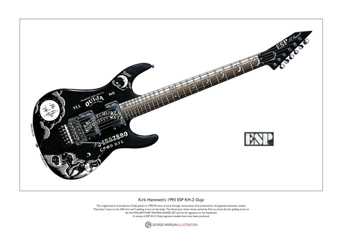 Kirk hammett esp 2 ouija - esp, kh-2