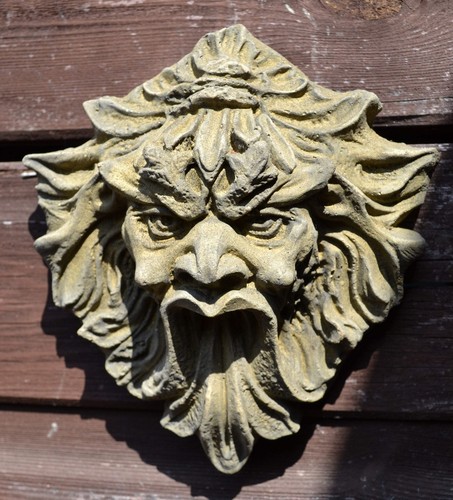Green man wall plaque demon - wall, "demon"