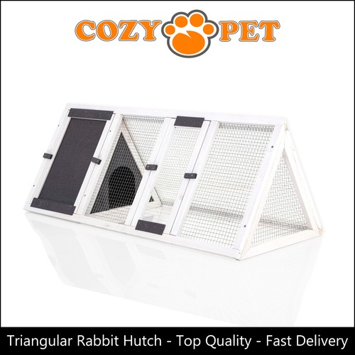 Triangular rabbit hutch - rabbit, by