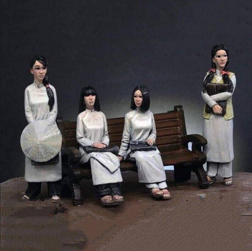 4pcs resin model kit - resin,
