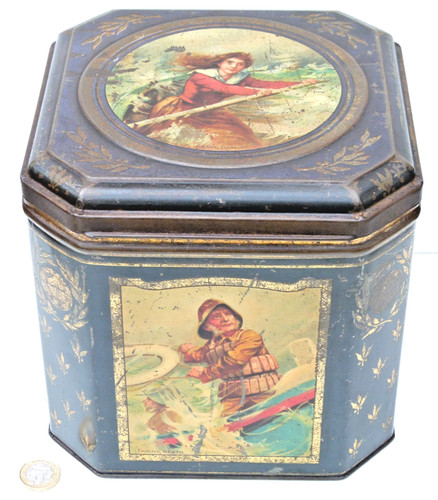 Antique figural casket - antique, colmans