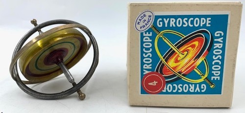Vintage metal gyroscope - metal,