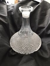 cut glass vintage crystal ships decanter With stopper