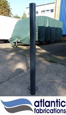 Steel  bollard, concrete in