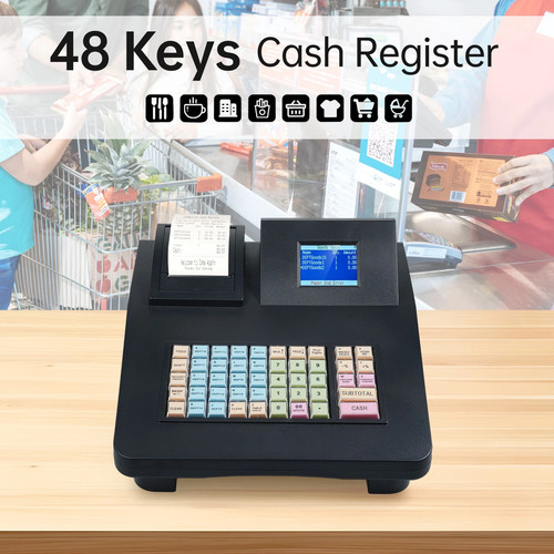 Simple cash register - register, retail