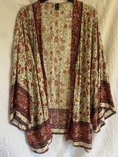 Emery Rose Stunning Floral Multi Colour Kimono Size 2XL