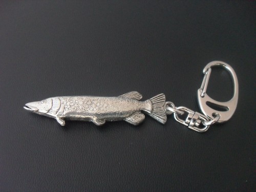 Pike fish keyring - pike,