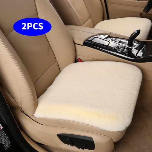 Fluffy faux sheepskin seat - faux,