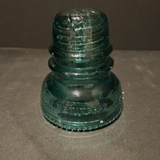 Vintage  Blue Glass Telephone