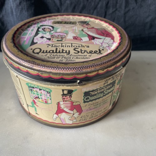 Vintage quality street tin - vintage,