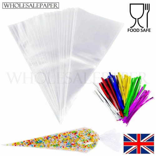 Sweet cone bags clear - sweet,