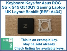 Keyboard Replacement Keys for ASUS ROG Strix G15 G513QY Gaming Laptop UK Backlit
