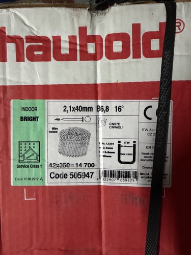 Coil nails 1x40mm haubold - coil,