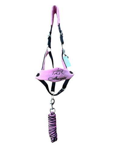 Nylon horse halter with - with, soft