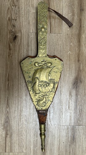 Vintage bellows fireside wood - fireside,