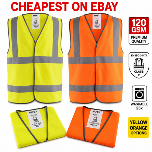 Yellow orange vis vest - vis,