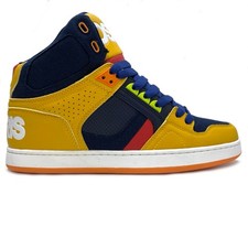 OSIRIS SHOES NYC 83 CLK TAN YELLOW NAVY RED TRAINERS (UK 9 EUR 43)